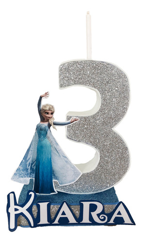 Vela De Elsa (frozen) (números Tematizados)
