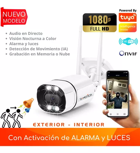 Cámara Vigilancia Wifi Inteligente Ultra Hd, Audio Y Alarma