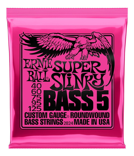 Cuerdas Bajo Electrico Ernie Ball Super Slinky 5c Bass 2824