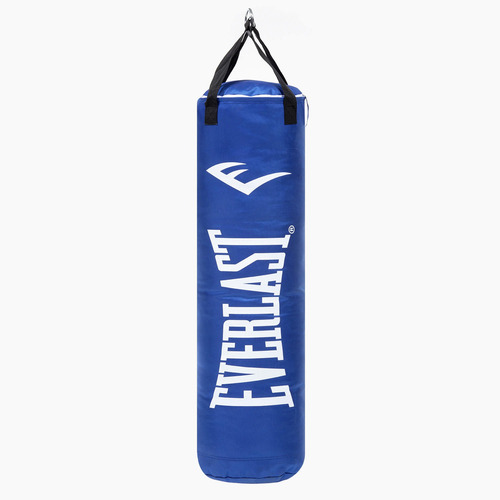 Saco De Boxeo Everlast Polycanvas Azul/blanco 120 Cm.