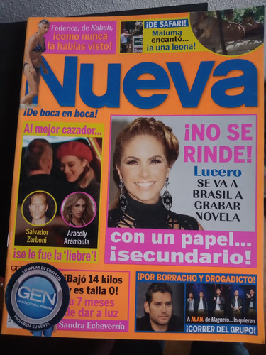 Lucero En Revista Nueva Magneto & Mercurio, Aracely Arambula (Usado)