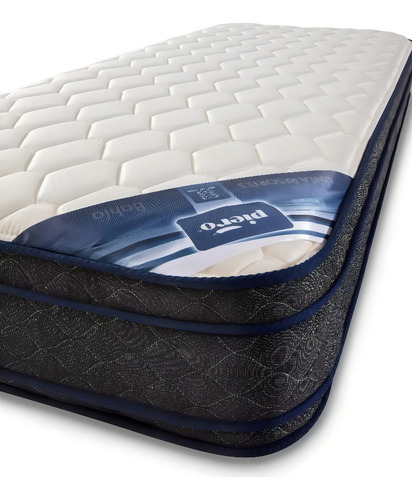 Conjunto Sommier Piero Bahía Euro Pillow 160x190x27 Chol Cs Blanco