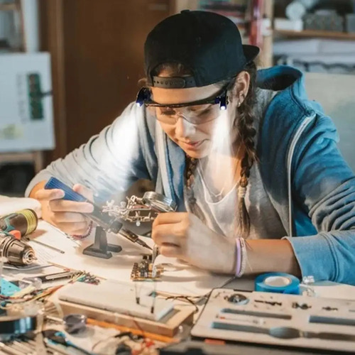 1 Par Lámparas Led Con Clip Para Gafas Para Lectura Nocturna