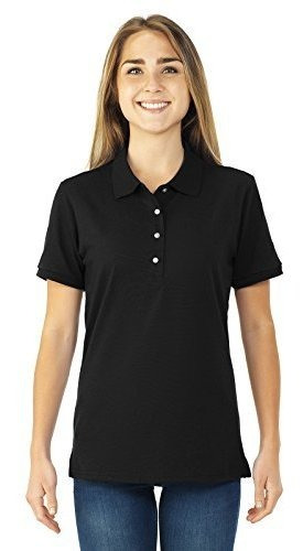 Jerzees Para Mujer 5,6 Oz 50-50 Jersey Polo Con Spotshield (