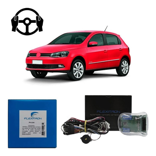 Interface Controle Volante Flexitron Vw Gol G6 Com Buzzer