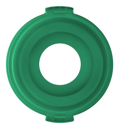 Tapa Embudo Para Bote De Basura Toff 120l Color Verde