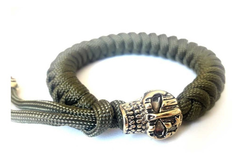 Pulseira Bracelete Caveira Paracord Sobrevivencia Militar