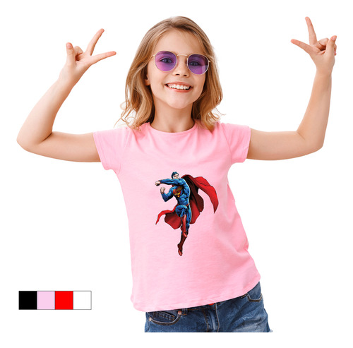 Playera Para Niño Y Niña Color Supermaan #3