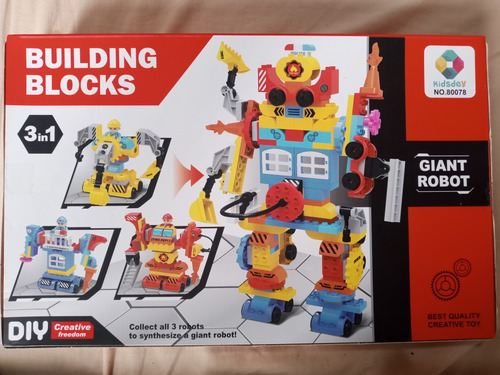 Blokes Armables . Robot Building Blocks 3 En 1 