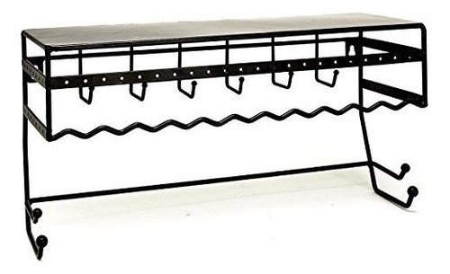 Estante Negro De 135 Pulgadas Para Montaje En Pared Bastidor