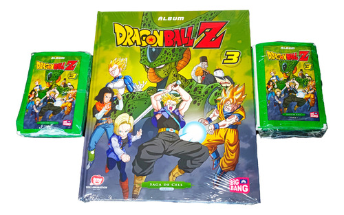 Album Dragón Ball Z 3  Tapa Dura +50 Sobres+afiche Prom.