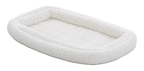 Midwest Casas Para Mascotas Cama Doble, Blanco, (white Fleec