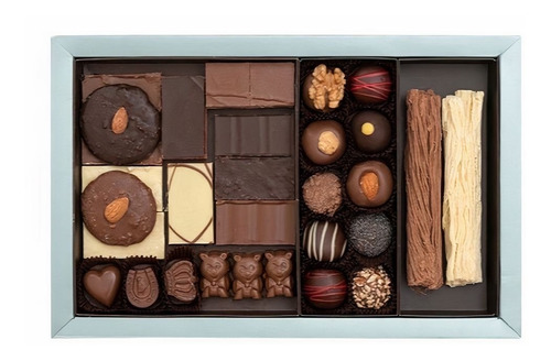 Caja 1kg Bombones Y Trufas Chocolate Rapanui Surtido Premium