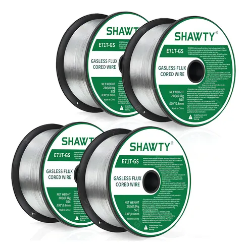 comprar SHAWTY 4 Rollos Soldadura Microalambre Flux Core E71t-gs 0.8mm Alambre De Soldadura Con Núcleo De Flujo1kg, Accesorios para S0072\u002FS0073 Soldar