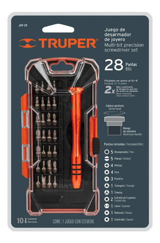 Herramienta Reparacion Celulares Truper Joy-29 28 Puntas
