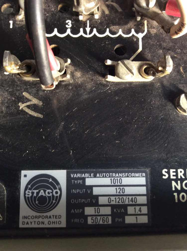 Transformador Variable Reostato 10 Amp (Usado)