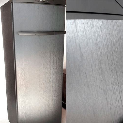 Adesivo Envelopamento Geladeira Aço Escovado Inox  6m X 1m