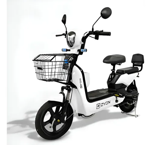 Bicicleta Eletrica De 500w - Scooter Zyon Cor Branco