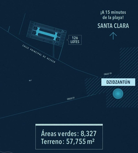 Imagen 7 de 11 de Brisas De Santa Clara. Terrenos En Venta Ubicados En Dzidzan
