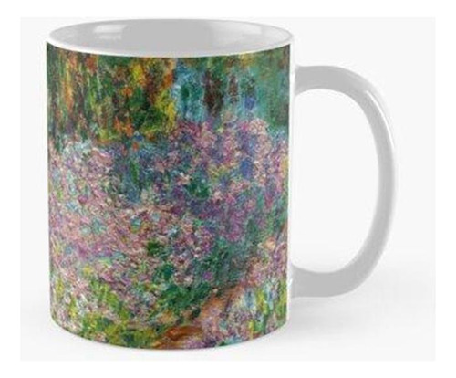 Taza Iris En El Jardín De Monet En Giverny Por Claude Monet 