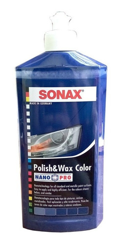 Cera Sonax Polisch & Wax Color 500ml