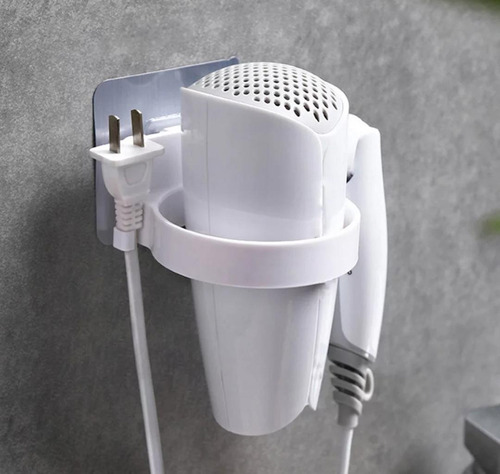 Imagen 5 de 9 de Soporte Autoadhesivo Secador De Pelo Súper Resistente