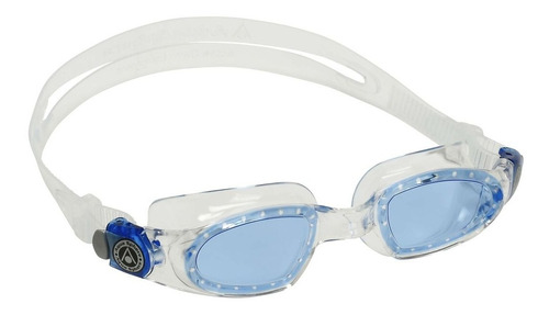 Óculos De Natação Aqua Sphere Mako Profissional Cor Transparente e azul / Lente azul