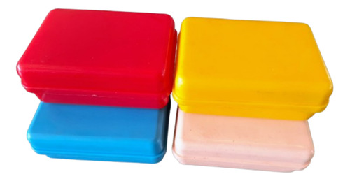 Jabonera Plastico C/tapa Colores Viaje Club Souvenir X25