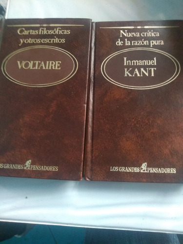 Libros Voltaire Y Kant Serie Grandes Pensadores