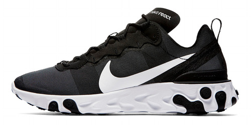 Zapatillas Nike React Element 55 Black White Bq6166-003