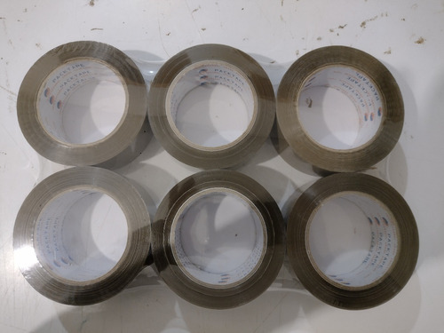 Imagen 2 de 5 de Cinta Canela Adhesiva Packtape 6 Piezas