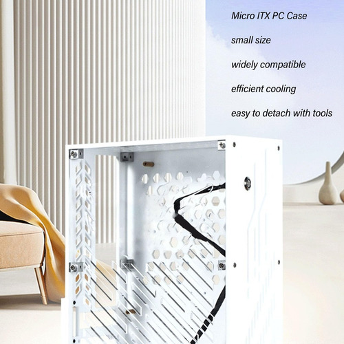 Case De Pc Itx, 4.3l Mini Caja De Computadora Itx Con Enfria