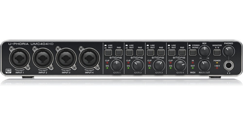 Interfaz Behringer Umc404hd Uphoria Audio Midi Midas