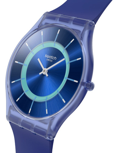 Reloj Swatch Skin Ss08i100 Jammy Grape Dream Agente Oficial Azul Azul Azul