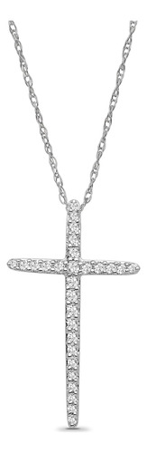 Araiya Fine Jewelry Colgante De Cruz De Diamante De Oro O Pl