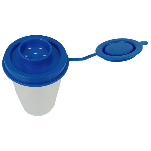 12 Saleros De Plástico Con Tapa De Colores 57ml Salerito
