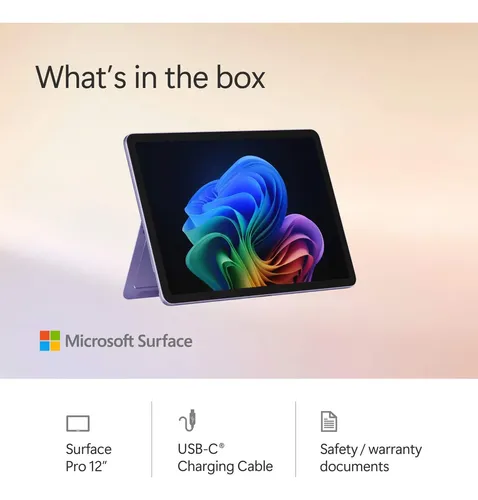 Tablet Microsoft Surface Pro 12 Copilot Pantalla Tactil Purple