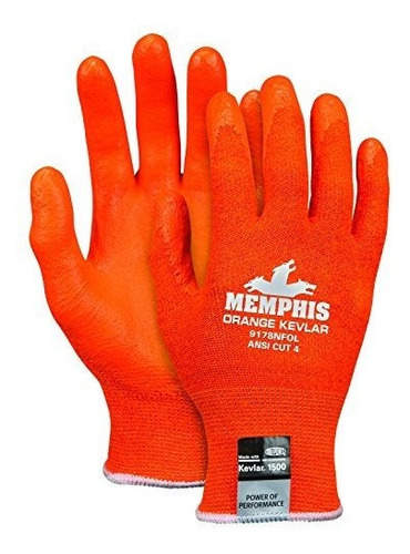 Guantes De Trabajo - Mcr Safety 9178nfom Memphis Kevlar 13 G