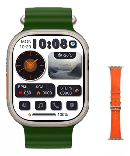 Smartwatch Ultra 9 Max Series Monitor De Glicemia No Sangue