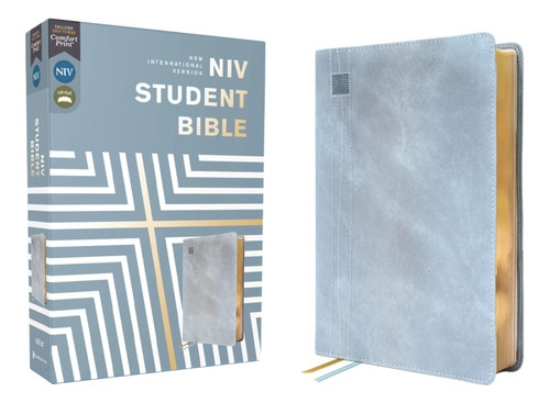 Niv, Student Bible, Leathersoft, Teal, Comfort Print, de Yancey, Philip. Editorial Zondervan, tapa dura en inglés