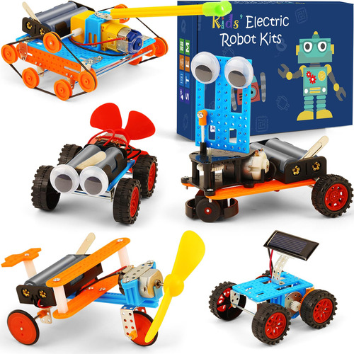 Kit De Ciencia Stem Para Niños De 5 A 12 Años Robot Jr Personaje Color
