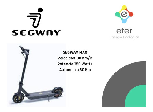 Imagen 3 de 8 de Scooter Eléctrico Segway Ninebot Max Pilar Zona Norte