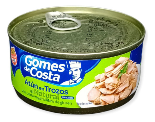 Atun Gomes Da Costa Natural Trozo 170 Grs X3