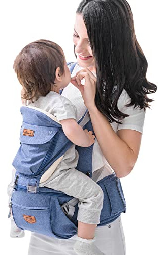 Sunveno Baby Hipseat Portabebés Ergonómico De Algodón Suave 