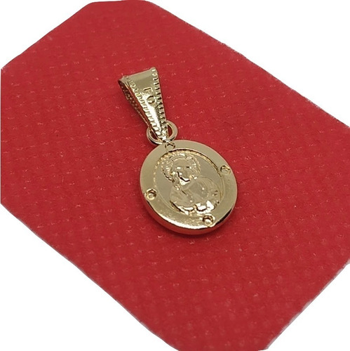 Dije Medalla Sagrado Corazon De Jesus Oro 18k Laminad 00513