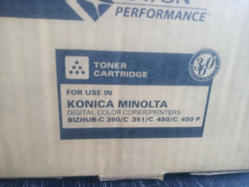 Toner Konica Minolta Bizhub C 350 / 351/ C 450 Solo Negro