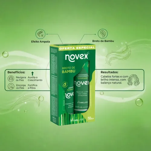 Kit Shampoo Condicionador Broto De Bambu Novex | MercadoLivre