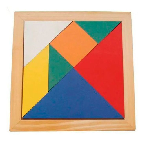 Brinquedos Educativos - Jogo Tangram - 20x20cm 7 Peças