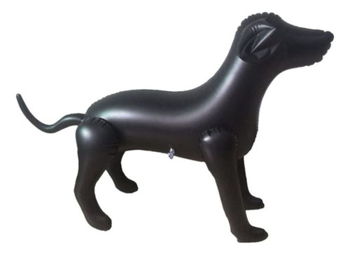 Maniquí De Perro Inflable De Pvc - Negro