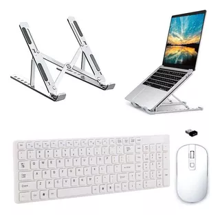 Teclado, Mouse E Suporte Branco P Notebook Lenovo Yoga